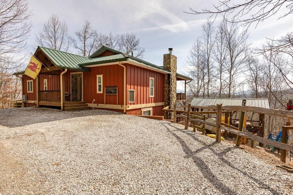 Red Rooster Family Cabin W/Hot Tub+Fire Pit+View Franklin Εξωτερικό φωτογραφία